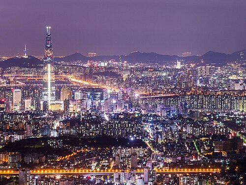 Landschaft in Südkorea, seoul