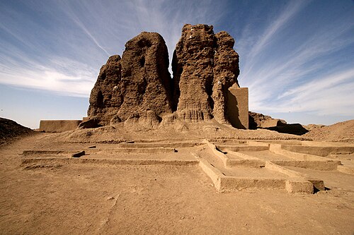 Landschaft in Sudan, western deffufa kerma