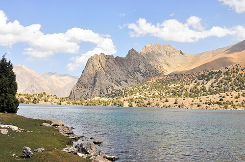 Landschaft in Tadschikistan, fan mountains landscape