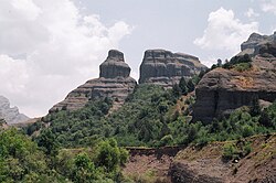 Landschaft in Tadschikistan, small mountain range