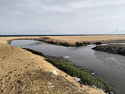 Landschaft in Togo, insalubrité sur la plage de lomé au