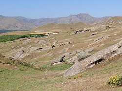 Landschaft in Usbekistan, landscape en route samarkand to shakhrisabz
