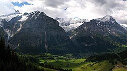 Der Berg Eiger, grindelwald schreckhorn mettenberg oberer grindelwaldgletscher