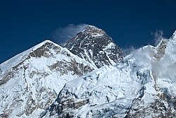 The mountain Mount Everest, himalayas
