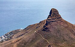 Der Berg Tafelberg, cape town za blick auf lion s head
